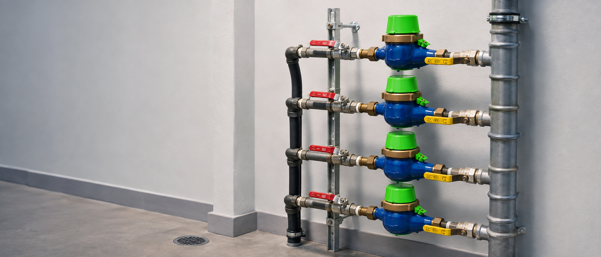 Connected smart water metering network