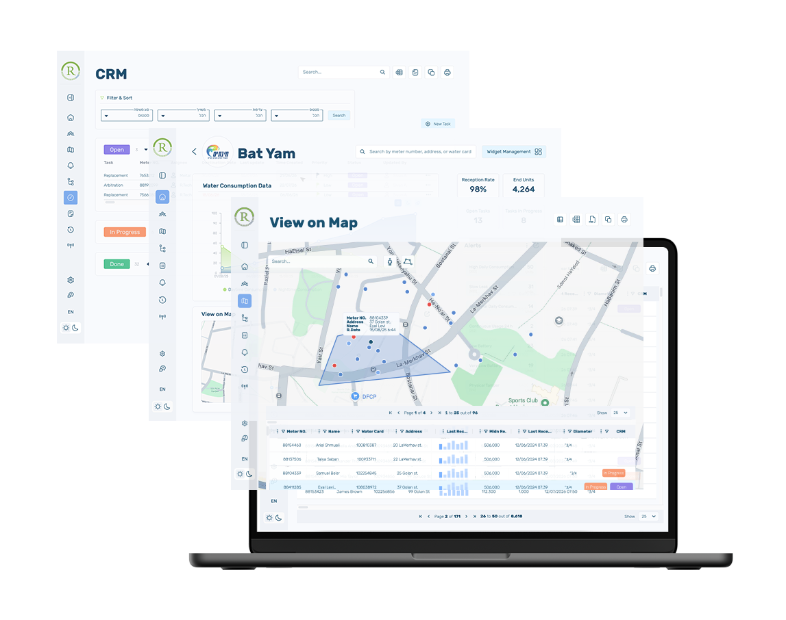 SmartNet platform mockup