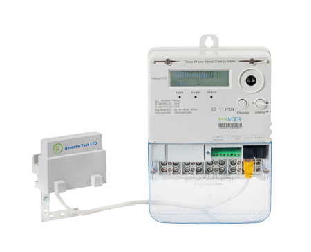 MTR smart electricity metering terminal mounted on a residential electricity meter